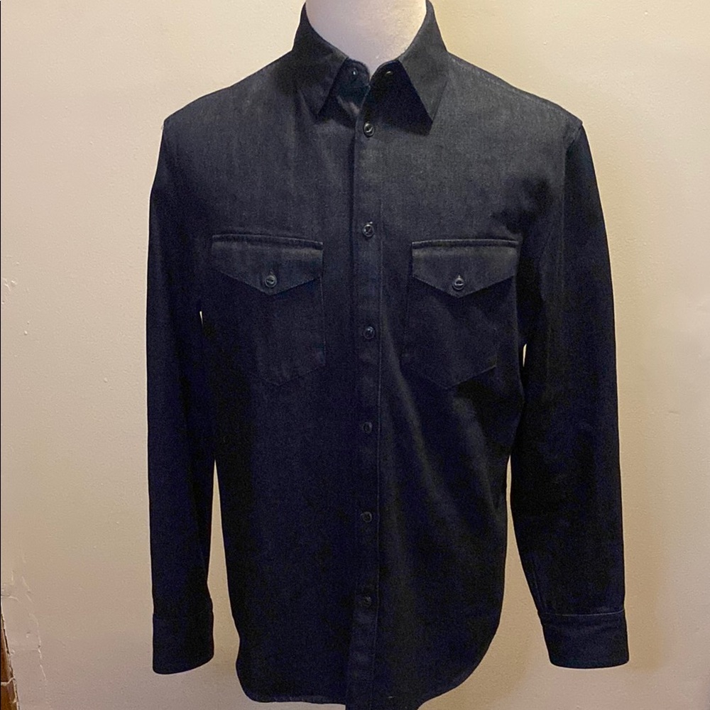 rag & bone Black Casual Button Down Shirt